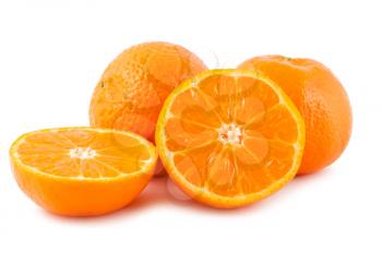 Royalty Free Photo of Full and Half Oranges