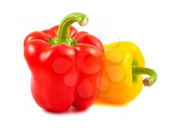 Royalty Free Photo of Two Colorful Bell Peppers