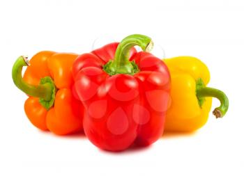Royalty Free Photo of Three Ripe Bell Peppers