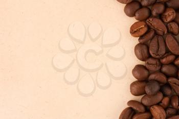 Royalty Free Photo of a Border of Coffee Beans