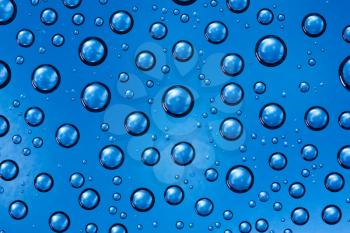 Royalty Free Photo of a Closeup of a Water Drops Background