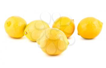 Royalty Free Photo of a Bunch of Fresh Lemons