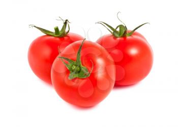 Royalty Free Photo of Three Ripe Tomatoes