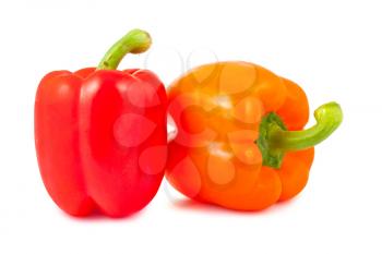 Royalty Free Photo of a Couple Ripe Bell Peppers
