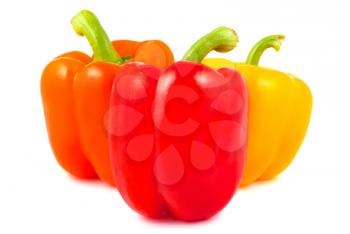 Royalty Free Photo of a Colorful Bunch of Fresh Peppers