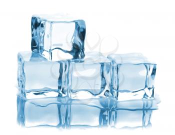 Royalty Free Photo of Four Melting Ice Cubes