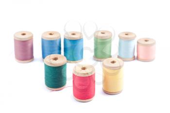Royalty Free Photo of a Variety of Different Colored Thread