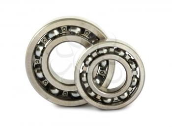 Royalty Free Photo of Two Steel Ball Bearings