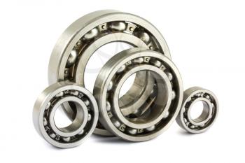 Royalty Free Photo of a Variety of Different Sizes of Steel Ball Bearings