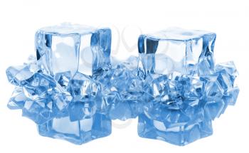 Royalty Free Photo of Pieces of Ice Cubes