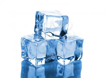 Royalty Free Photo of a Stack of Ice Cubes