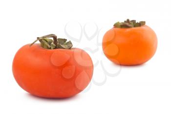 Royalty Free Photo of Two Ripe Persimmons