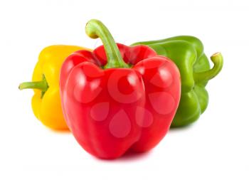 Royalty Free Photo of Three Colorful Bell Peppers