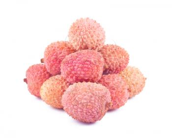 Royalty Free Photo of a Pile of Lichee Fruits