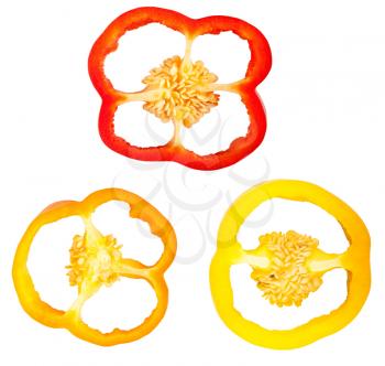 Royalty Free Photo of Colorful Bell Pepper Rings