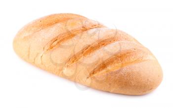 Long loaf isolated on a white background