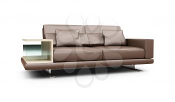 Royalty Free Clipart Image of a Couch