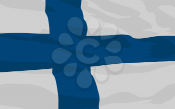 Royalty Free Clipart Image of the Flag of Finland