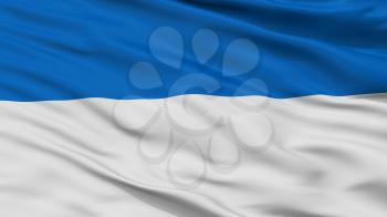 Assen City Flag, Country Netherlands, Closeup View, 3D Rendering