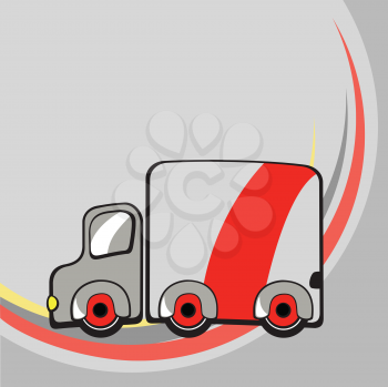 Royalty Free Clipart Image of a Truck