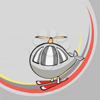 Royalty Free Clipart Image of a Helicopter