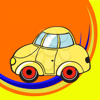 Royalty Free Clipart Image of a Taxi