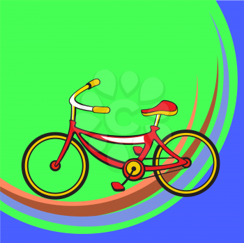 Royalty Free Clipart Image of a Bicycle