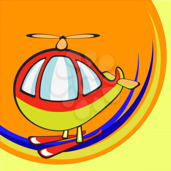 Royalty Free Clipart Image of a Helicopter