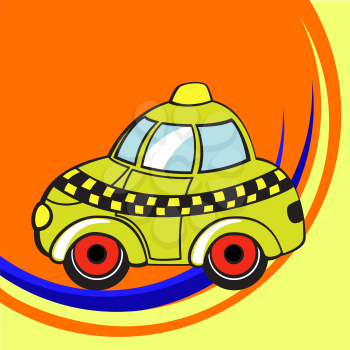 Royalty Free Clipart Image of a Taxi