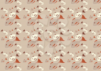 Royalty Free Clipart Image of an Abstract Fish Background
