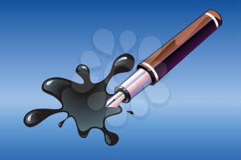 Royalty Free Clipart Image of an Ink Pen