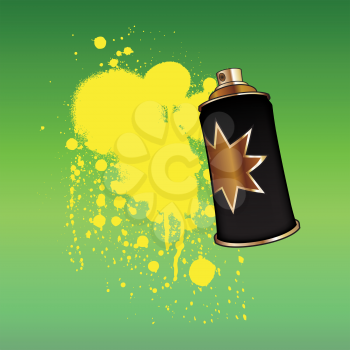 Royalty Free Clipart Image of a Can of Spray Paint