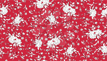 Royalty Free Clipart Image of a Floral Background