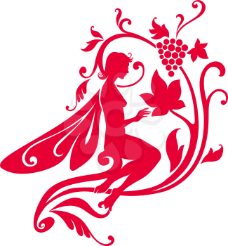 Royalty Free Clipart Image of a Fairy