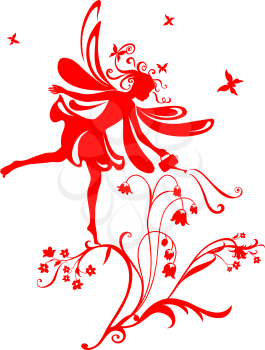 Royalty Free Clipart Image of a Fairy