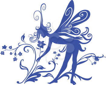 Royalty Free Clipart Image of a Fairy