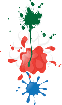 Royalty Free Clipart Image of Paint Blobs