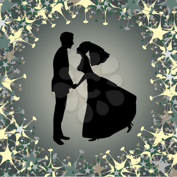 Royalty Free Clipart Image of a Wedding Invitation