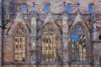 Windows in Saint Sebaldus church of Nuremberg, Germany
