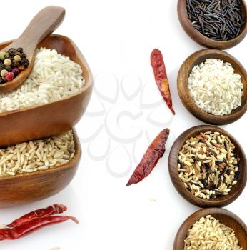 Royalty Free Photo of an Assortment of Rice