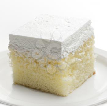 Piece Of Vanilla Cake ,Close Up