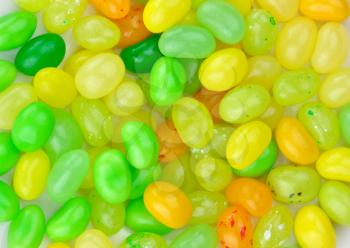 Colorful Jelly Beans Candy Close Up  for Background