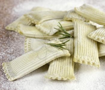 Raw And Frozen Pasta Stuffed With Spinach