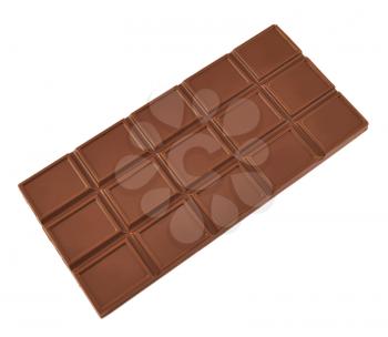 chocolate bars  on white background