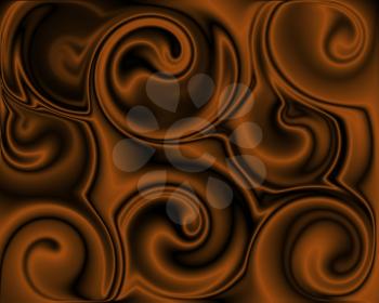 abstract chocolate swirls for  background 
