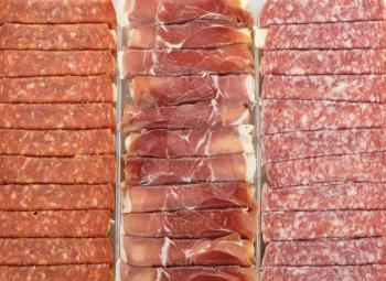 Gourmet Meat And Salami Rolls With Cheese