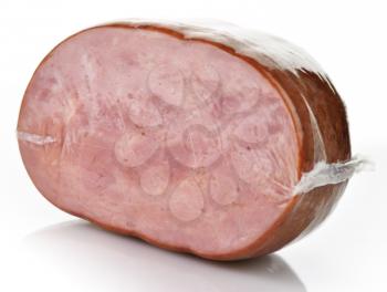 a piece of meat in a plastic package, close up