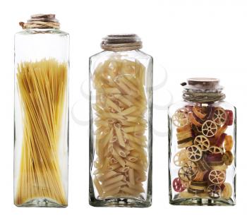 Pasta Assortment In The Glass Jars