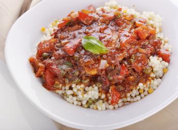 Chicken Cacciatore with Pearl Couscous