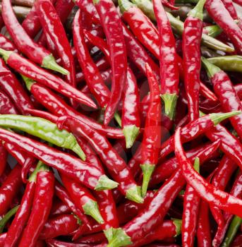 red chili peppers, close up view